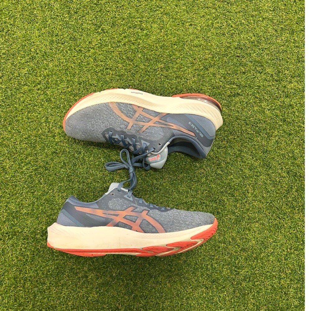 Asics Gel-Pulse 13 Running Shoes‎ Blue Grey Salmon Womens 9.5 1012B035 Sneaker